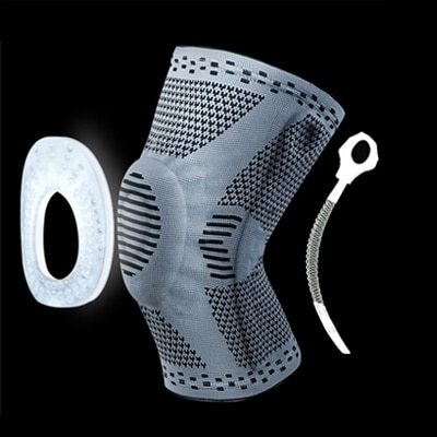 Knee Patella Protector Brace Silicone Spring Knee Pad Knee Patella Protector Brace Silicone Spring Knee Pad